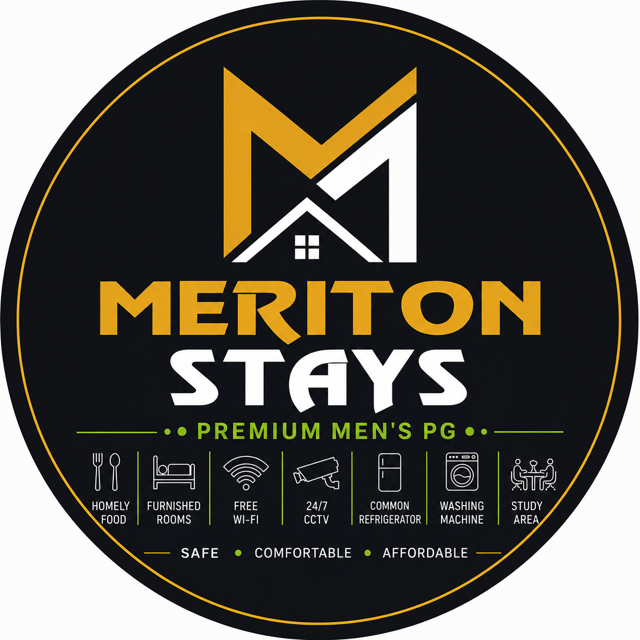 Meriton Stays - Premium Men's PG Logo