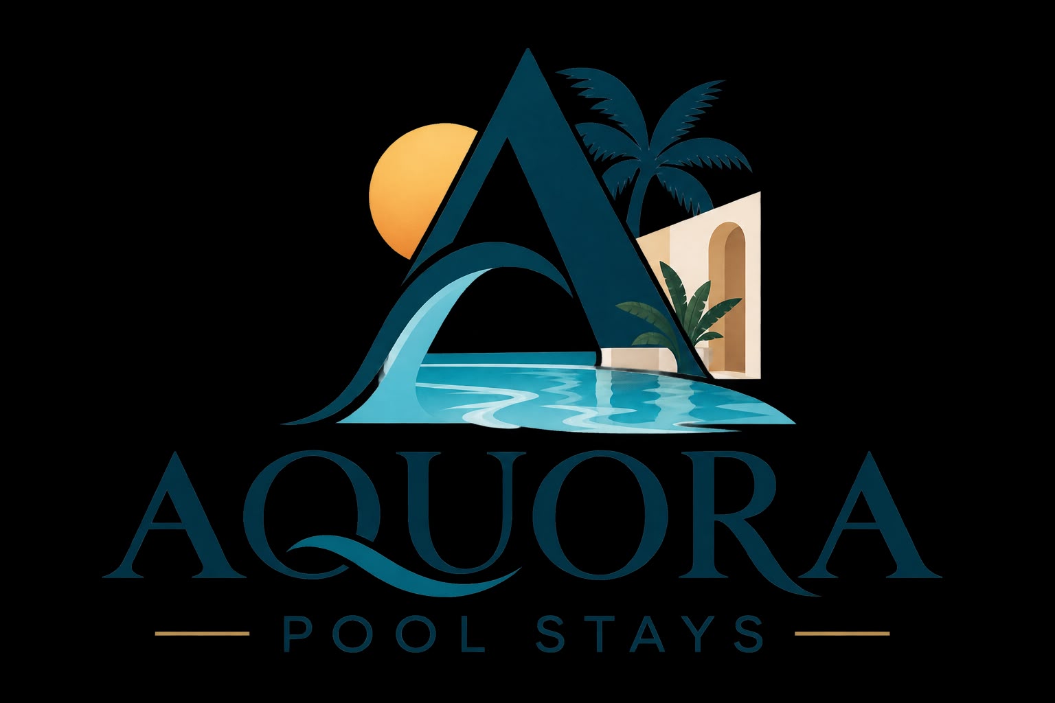 Aquora Pool Stays Logo