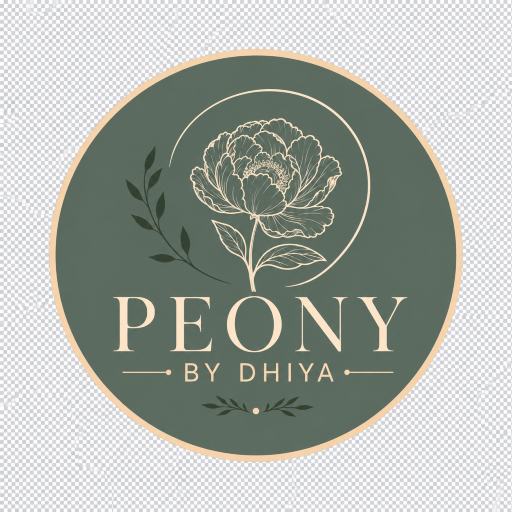 Peony by Dhiya Logo