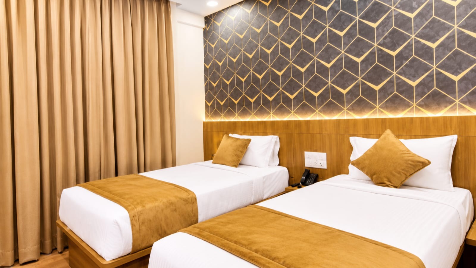 Deluxe twin cot AC Rooms
