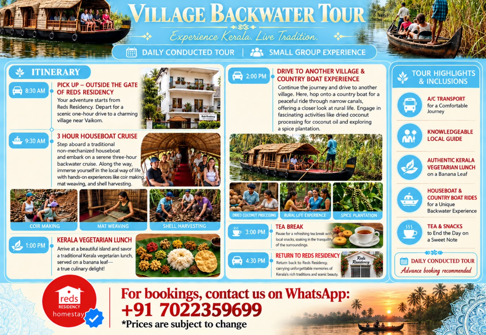 Backwater Tour -  Explore the Serene Backwaters