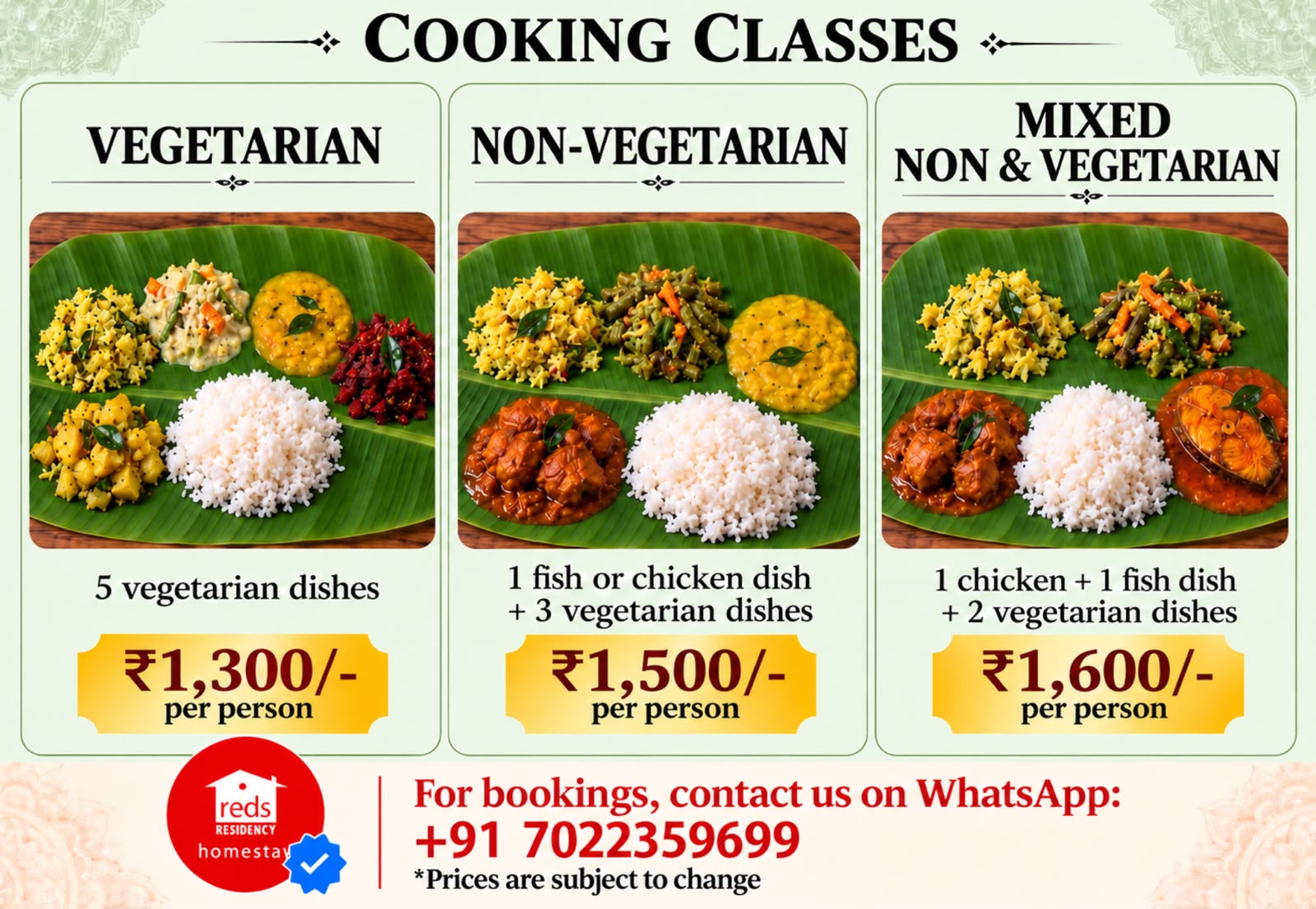 Discover the flavours of Kerala - Cooking class