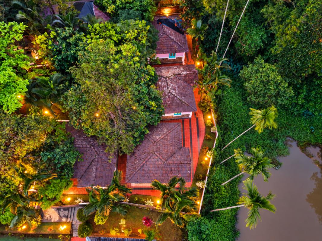 Twilight Tropical Resort Aerial View