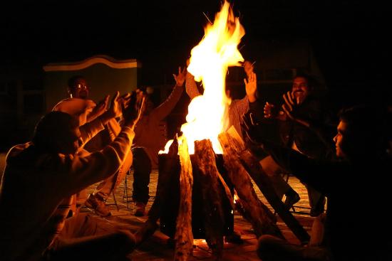 Campfire with DJ Music