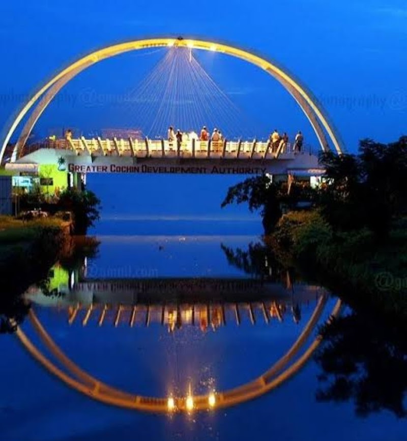 Marine drive kochi & Rainbow Hanging Bridge