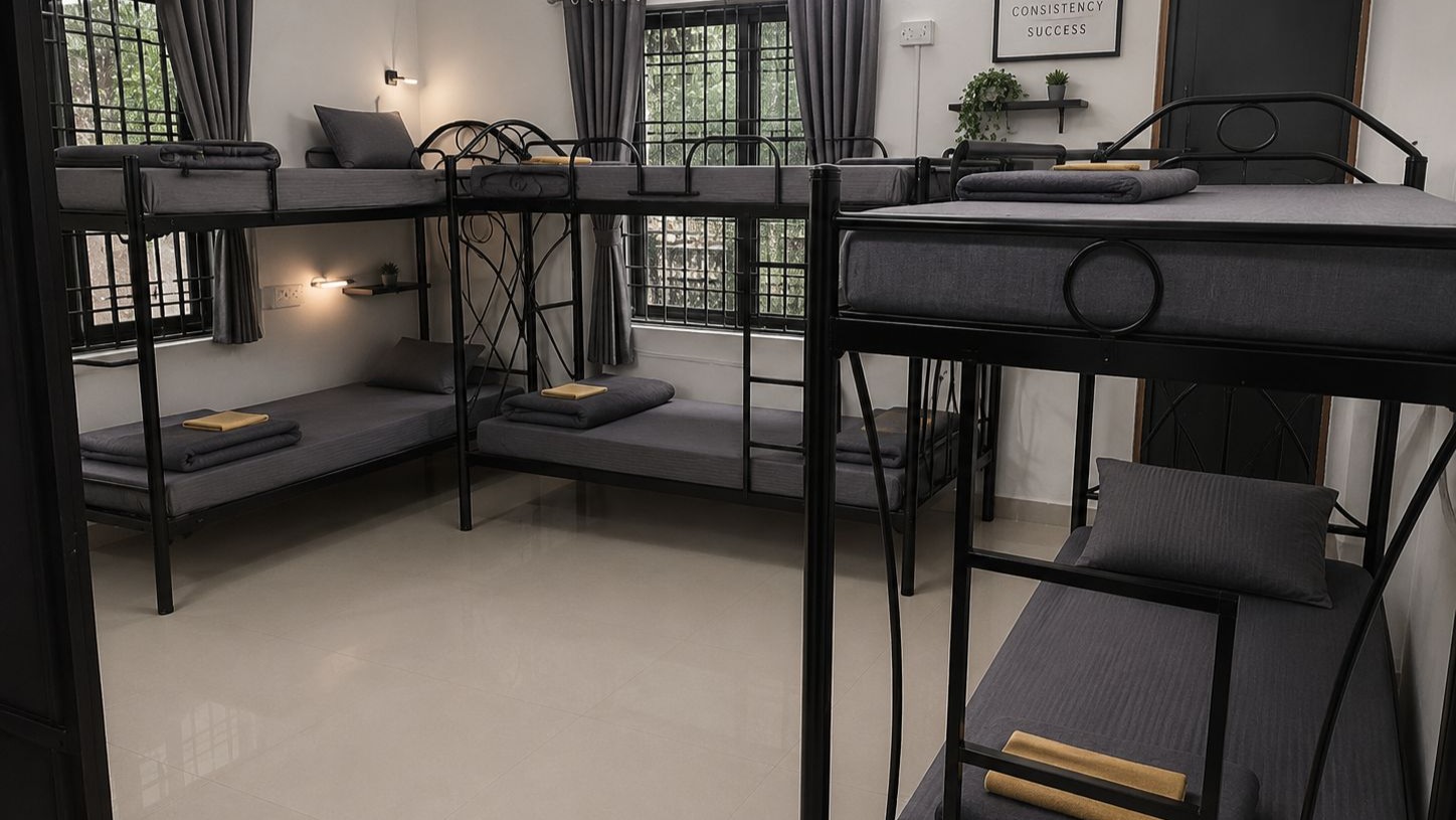 AC 6 Dorm Bed With attached Bathroom(201)